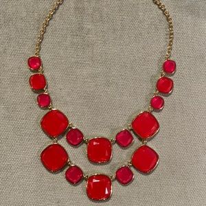 Kate Spade Pink Square Statement Necklace